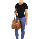 Minerva Leather Bucket bag Cognac TL141576