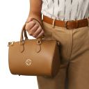 Layla Bolso a Mano en Piel Café TL142399