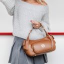 Olivia Borsa a Mano in Pelle Beige TL142396