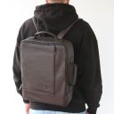 Brooklyn Mochila en Piel Porta Ordenador Azul oscuro TL142445