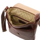 John Sac en Cuir Pour Homme Avec zip Frontal Noir TL142464