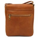 John Borsello da Uomo in Pelle con zip Frontale Naturale TL141408