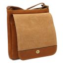 John Bolso en Piel Para Hombre con Cremallera Frontal Negro TL141408
