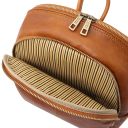 Canberra 2 Compartments Leather Backpack Natural TL142460