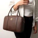 Stephany Borsa a Mano in Pelle Verde Foresta TL142439