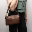 Sia Pochette in Pelle Morbida Talpa scuro TL142479
