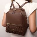 Chantilly Soft Leather Backpack Темный серо-коричневый TL142492