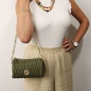 Chantilly Mini Bowling Leather bag Black TL142493