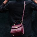 TL Bag Leather Handbag Lipstick Red TL142203