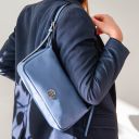 Miranda Schultertasche aus Weichem Leder Beige TL142467