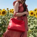 TL Bag Borsa al Hombro en Piel Suave Café TL142087