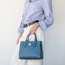 Croque Sac Cabas en Cuir Rouge Lipstick TL142565