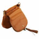TL Bag Soft Leather Shoulder bag With Tassel Detail Black TL141223