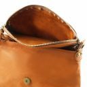 TL Bag Umhängetasche aus Weichem Leder mit Quasten Grau TL141223