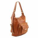 TL Bag Leather Convertible Backpack Shoulderbag Cinnamon TL141535