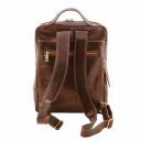 Bangkok Кожаный рюкзак для ноутбука с отделением впереди Телесный TL141793