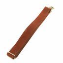 Adjustable Briefcases Leather Shoulder Strap Dark Brown TL141854