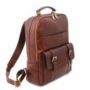 Nagoya Leather Laptop Backpack Brown TL141857