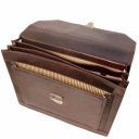 Cremona Leather Briefcase 3 Compartments Коричневый TL141732