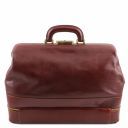 Giotto Exclusive Double-bottom Leather Doctor bag Dark Brown TL141297