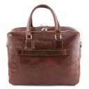 Urbino Leather Laptop Briefcase 2 Compartments With Front Pocket Black TL141894