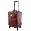 TL Voyager 4 Wheels Vertical Leather Trolley Мед TL141911