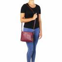 TL Bag Soft Leather Shoulder bag Blue TL141720