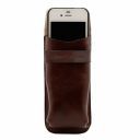 Эксклюзивный кожаный футляр для Очков/Смартфона Красный TL141282
