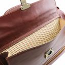 Giotto Exclusive Double-bottom Leather Doctor bag Dark Brown TL142071
