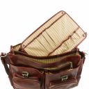 Ventimiglia Leather Multi Compartment TL SMART Briefcase With Front Pockets Мед TL142069