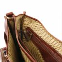 Ventimiglia Leather Multi Compartment TL SMART Briefcase With Front Pockets Черный TL142069