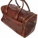TL Voyager Reisetasche aus Leder mit 2 Reissverschluss - Seitentaschen Honig TL142141