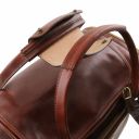 TL Voyager Travel Leather bag With Side Pockets - Small Size Коричневый TL142142
