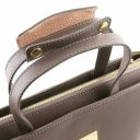 Palermo Saffiano Leather Briefcase 3 Compartments for Woman Черный TL141369
