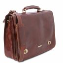 Siena Leather Messenger bag 2 Compartments Brown TL10054