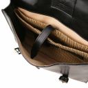 Viareggio Exclusive Leather Laptop Case With 3 Compartments Dark Brown TL141558
