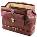 Giotto Exclusive Double-bottom Leather Doctor bag Brown TL142071