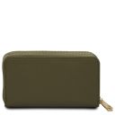 Mira Double zip Around Leather Wallet Forest Green TL142331