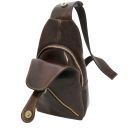 Kevin Leather Crossover bag Темно-коричневый TL142195