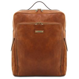 Bangkok Sac à dos en Cuir Porte Ordinateur - Grand Modèle Naturel TL142336