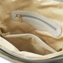 TL Bag Lederrucksack Für Damen aus Weichem Leder Hell Grau TL141682