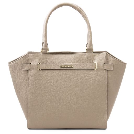 Clara Borsa a Mano in Pelle Talpa chiaro TL142313