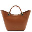 TL Bag Handtasche aus Leder Cognac TL142287