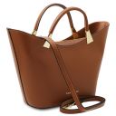 TL Bag Sac à Main en Cuir Cognac TL142287