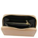 Kore Elegante Cartera en Piel con Cremallera en el Contorno Champagne TL142321