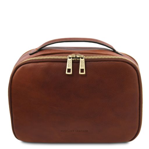 Marvin Beauty Case in Pelle Marrone TL142326