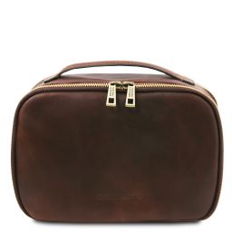 Marvin Leather Toiletry bag Dark Brown TL142326