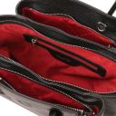 Tulipan Leather Handbag Black TL141727