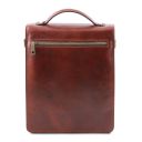 David Leather Crossbody Bag - Large Size Brown TL142340