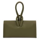 TL Bag Leather Clutch Forest Green TL141990